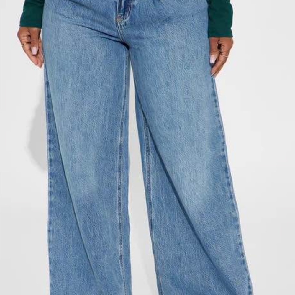 Fashion Nova Light Blue Flare Jeans